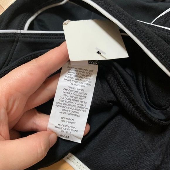 Joe Fresh Black one piece bathing suit size small - Picture 5 of 8